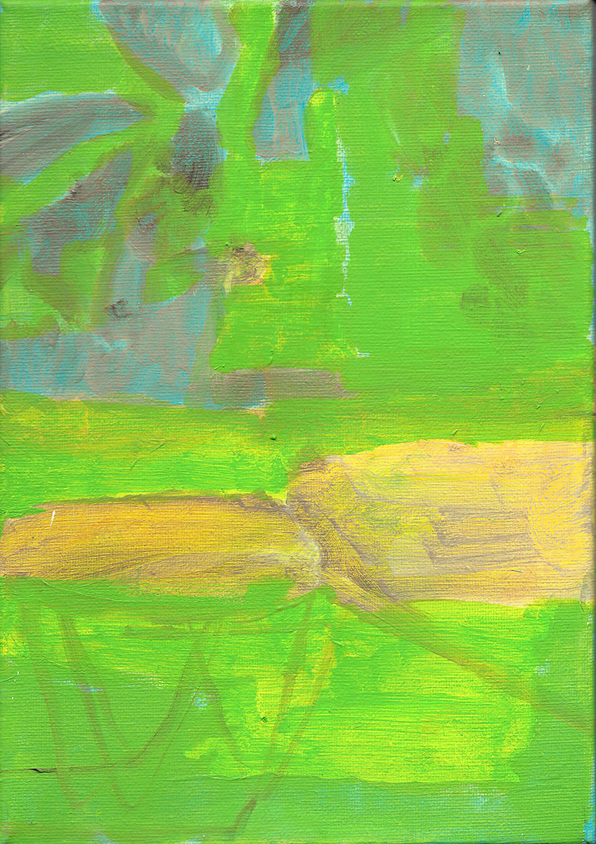 Siesta. Monochromatic Impression | oil on canvas | 21 x 30cm | 2014